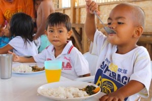 The conduct of DSWD's supplementary feeding program continues in all Transitory Sites  and evacuation centers to ensure that the children are given the needed nutritional support.