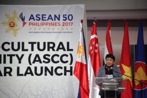 ​DSWD Secretary Judy M. Taguiwalo emphasizes the importance of bringing ASEAN closer to ordinary citizens during yesterday’s launch of the ASCC Chairmanship at Marquee Mall, Angeles City, Pampanga.