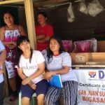 Members of San Juan Super Moms SLPA managing their rice retail business in Pantabangan, Nueva Ecija.