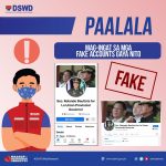 The fake Facebook page posing to be DSWD Secretary Rolando Joselito Bautista’s account