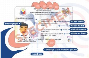 Note: Sample PhilID Card for illustration purposes only. (Photo from: PSA-Philippine Identification System)
