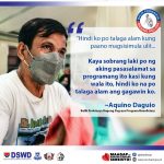 Aquino Daguio, a beneficiary of the Balik Probinsya, Bagong Pag-Asa Program (BP2), expresses his gratitude to the program for helping his family start anew in their home province in Apayao.