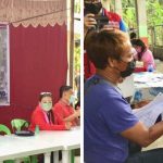 Department of Social Welfare and Development Secretary Rolando Joselito D. Bautista leads the pilot distribution of financial assistance to families hardest hit by Typhoon Odette in Maasin City, Southern Leyte on January 18.