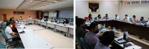 The General Administration and Support Services Group (left) and the Office of the Secretary Group (right) brief and orient the Transition Team of the incoming management on their respective functions and key result areas, among others.