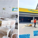 Some personnel of the National Resource and Logistics Management Bureau and Cebu Pacific Airlines facilitate the transfer of the Disaster Assistance Family Access Card (DAFAC) Forms from the National Resource Operation Center to Cebu Pacific Cargo Warehouse.