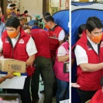 DSWD Secretary Erwin Tulfo leads the distribution of financial assistance, family food packs, and other relief items to the victims of the fire incident in Pasay City.