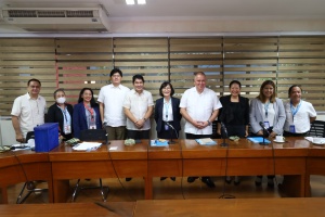 Department of Social Welfare and Development (DSWD) Secretary Erwin T. Tulfo (5th from left) welcomes the team of the United Nations Children's Fund (UNICEF) Philippines at the DSWD Central Office.   Also in the photo (from left to right) are: Director Mike Hilario of the Office of the Secretary; Ms.  Catherine Grace Lagunday, Head of the DSWD Resource Generation and Management Office (RGMO); Assistant Secretary Janet Armas; Undersecretary Charles Frederick Co; UNICEF Philippines Country Representative Oyunsaikhan Dendevnorov; UNICEF Deputy Country Representative Thomas Meyer; Ms. Patricia Lim Ah Ken, UNICEF Chief of Child Protection; Ms. Rosela Agcaoili, UNICEF Social Policy Specialist; and, Mr. Jesus S. Far, UNICEF Child Protection Specialist.
