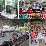 Photos show the provision of the educational assistance to qualified applicants in the different pay-out sites identified nationwide.