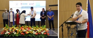 DSWD Secretary Erwin T. Tulfo attends the special graduation rites of 50 social workers who finished a Post-Graduate Diploma in child protection from Miriam College on September 30.