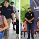 (Left photo) First Lady Louise Araneta-Marcos and Department of Social Welfare and Development (DSWD) Secretary Erwin T. Tulfo meet the children residents of one of the cottages at the Elsie Gaches Village, a residential facility managed by the Department. (Right photo) The First Lady giving her gift to one of the residents of EGV with (from left) Muntinlupa City Mayor Ruffy Biazon; Secretary Tulfo; Benguet Lone District Representative Eric Yap; and an EGV staff.