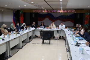 Department of Social Welfare and Development (DSWD) officials meet with the representatives from the Bangsamoro Autonomous Region in Muslim Mindanao (BARMM) to discuss the special provision on the allocation of budget for the implementation of social protection programs in the region on January 16. 