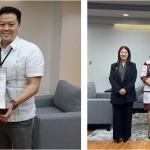 Photo 1: Department of Social Welfare and Development (DSWD) Secretary Rex Gatchalian presents a token to Hungarian Ambassador Titanilla Tóth during her visit at the DSWD Central Office on Thursday, April 21. Photo 2: DSWD Secretary Rex Gatchalian, together with other DSWD officials, welcomes Commission on Elections (Comelec) Commissioner Socorro Inting (2nd from left) and Director Frances CM Aguindadao-Arabe (left) at the DSWD Central Office.