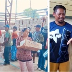 Flood and landslide-affected families receive family food packs from the staff of DSWD Field Office X.