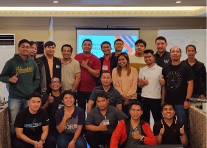 Members of the Information and Communications Technology (ICT) team from the Central Office and Northern Luzon field offices of the Department of Social Welfare and Development (DSWD) give their thumbs up after attending the three-day workshop on strengthening cybersecurity measures.