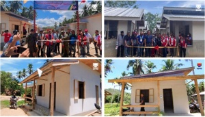 Department of Social Welfare and Development (DSWD) Undersecretary for Inclusive-Sustainable Peace and Special Concerns (ISPSC) Alan Tanjusay graces the turn over of housing units under the Payapa at Masaganang Pamayanan (PAMANA) Modified Shelter Assistance Program (MSAP) to the family-beneficiaries in Sirawai, Zamboanga del Norte and Tungawan, Zamboanga Sibugay on Thursday (April 18).
